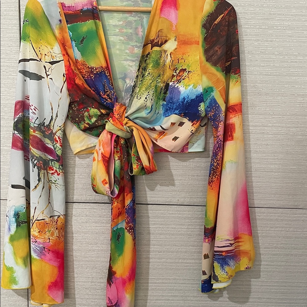 AKIRA Colorful Floral Dress
